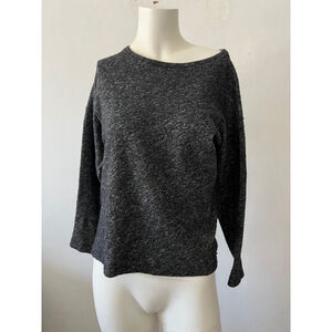 Everlane Cotton Blend Top XS gray marbled sustainable minimalist earthy casual